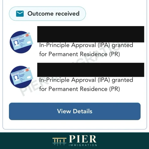 PR in-principle approval from Pier's approval collection, with personal details removed; source-file date 22 Feb 2025