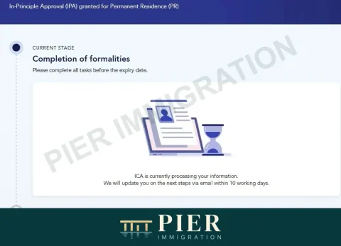 PR in-principle approval from Pier's approval collection, with personal details removed; source-file date 30 May 2025