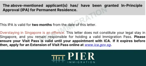 PR in-principle approval letter from Pier's approval collection, with personal details removed; source-file date 28 Jun 2026